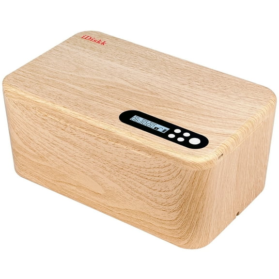 iDiskk Safe Lock Storage Box Cell Phone Locker with Timer,Self-Control Lockable Storage Box for Medicine  Phone ,iPad, Snack 1PC Woodgrain