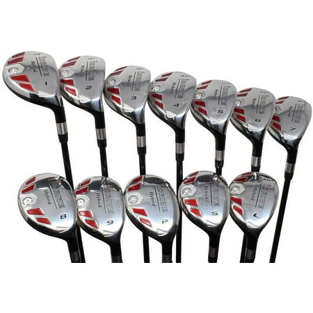 iDrive Hybrids All True Complete Full Set, Which Includes: #1, 2, 3, 4, 5, 6, 7, 8, 9, PW, SW, LW Regular Flex Right Handed Utility Hybrids
