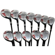 iDrive Hybrids Big & Tall Golf All True XXL +3" Longer Than Standard Length Full Set Includes #1, 2, 3, 4, 5, 6, 7, 8, 9, PW, SW, LW Regular Flex Right Handed Extra Long Utility Clubs