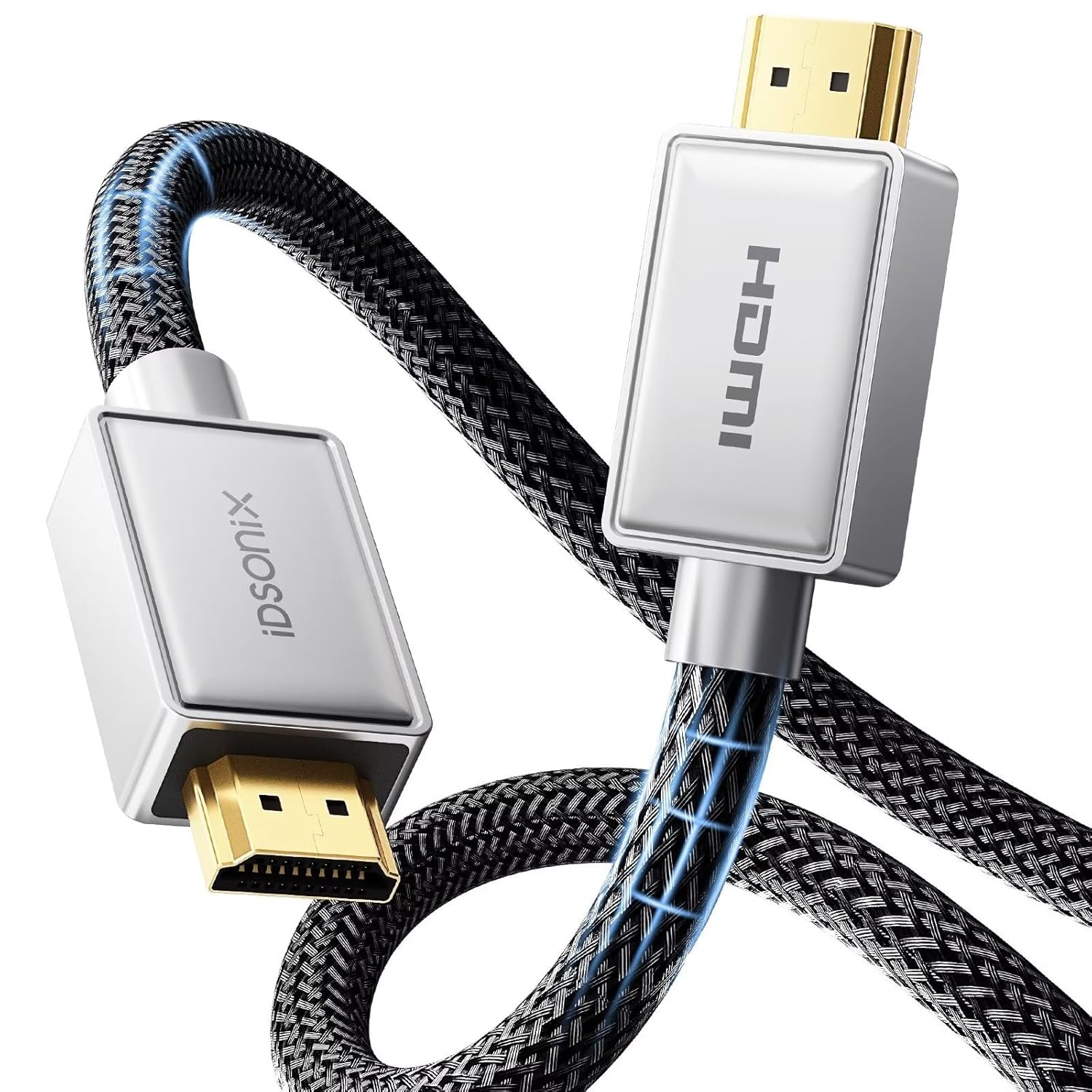 iDsonix 4K60HZ HDMI 2.0 Cable 8M, HeavyDuty Braided Cord 18Gbps High SpeedSupports (4K 60Hz