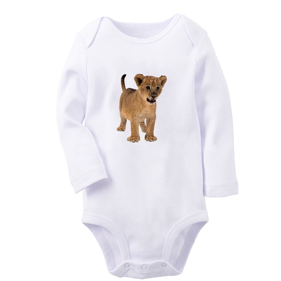iDzn As Amazing As Daddy Funny Rompers, Newborn Baby Unisex Bodysuits, Infant Animal Lion Graphic Jumpsuits, Toddler Kids Long Sleeve Oufits (White, 6-12 Months)