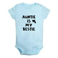 thumbnail image 1 of iDzn Auntie Is My Bestie Funny Rompers For Babies, Newborn Baby Unisex Bodysuits, Infant Jumpsuits, Toddler 0-24 Months Kids One-Piece Oufits, 1 of 4