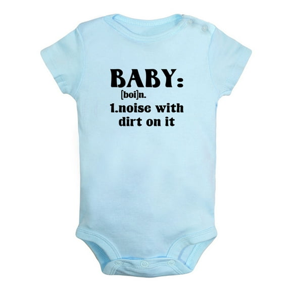 iDzn Baby DEFINITION A NOISE WITH DIRT ON IT Funny Rompers For Babies, Newborn Baby Unisex Bodysuits, Infant Jumpsuits, Toddler 0-24 Months Kids One-Piece Oufits