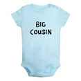 thumbnail image 1 of iDzn Big Cousin Funny Rompers For Babies, Newborn Baby Unisex Bodysuits, Infant Jumpsuits, Toddler 0-24 Months Kids One-Piece Oufits, 1 of 4