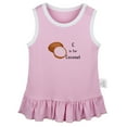 thumbnail image 1 of iDzn C is For Coconut Funny Dresses For Baby, Newborn Babies Skirts, Infant Princess Dress, 0-24M Kids Graphic Clothes (Pink Sleeveless Dresses, 0-6 Months), 1 of 4