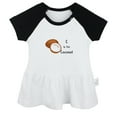thumbnail image 1 of iDzn C is For Coconut Funny Dresses For Baby, Newborn Babies Skirts, Infant Princess Dress, 0-24M Kids Graphic Clothes (Black Raglan Dresses, 18-24 Months), 1 of 4