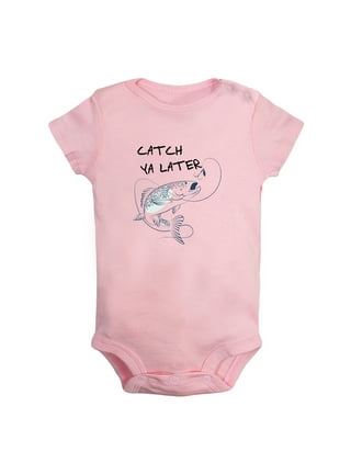 Bullred Clothing Baby Fishing Shirt Onesie (Size: 12 MONTH, Color: WHITE) 