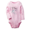 thumbnail image 1 of iDzn Catch Ya Later Fishing Funny Rompers, Newborn Baby Unisex Bodysuits, Infant Jumpsuits, Toddler Kids Long Sleeve Oufits (Pink, 6-12 Months), 1 of 5