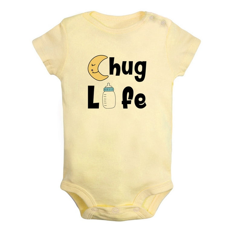 yunn⭐︎kids LIFE iDzn Chug Life Funny Rompers For Babies, Newborn Baby Unisex