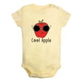 thumbnail image 1 of iDzn Cool Apple Funny Rompers For Babies, Newborn Baby Unisex Bodysuits, Infant Jumpsuits, Toddler 0-12 Months Kids One-Piece Oufits (Yellow, 18-24 Months), 1 of 5