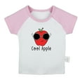 thumbnail image 1 of iDzn Cool Apple Funny T shirt For Baby, Newborn Babies T-shirts, Infant Tops, 0-24M Kids Graphic Tees Clothing (Short Pink Raglan T-shirt, 18-24 Months), 1 of 4