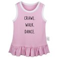 thumbnail image 1 of iDzn Crawl Walk Dance Funny Dresses For Baby, Newborn Babies Skirts, Infant Princess Dress, 0-24M Kids Graphic Clothes (Pink Sleeveless Dresses, 6-12 Months), 1 of 4