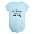 thumbnail image 1 of iDzn Cute Like Mommy Smelly Like Daddy Funny Rompers For Babies, Newborn Baby Unisex Bodysuits, Infant Jumpsuits, Toddler 0-24 Months Kids One-Piece Oufits, 1 of 4