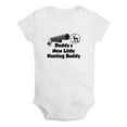 thumbnail image 1 of iDzn Daddy's New Little Hunting Buddy Funny Rompers For Babies, Newborn Baby Unisex Bodysuits, Infant Jumpsuits, Toddler 0-24 Months Kids One-Piece Oufits, 1 of 5