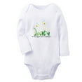 thumbnail image 1 of iDzn Do You Suppose She's A Wildflower Funny Rompers, Newborn Baby Unisex Bodysuits, Infant Jumpsuits, Toddler Kids Long Sleeve Oufits (White, 6-12 Months), 1 of 4