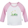 thumbnail image 1 of iDzn Do You Suppose She's A Wildflower Funny T shirt For Baby, Newborn Babies T-shirts, Infant Tops, 0-24M Kids Graphic Tees Clothing (Long Pink Raglan T-shirt, 12-18 Months), 1 of 4