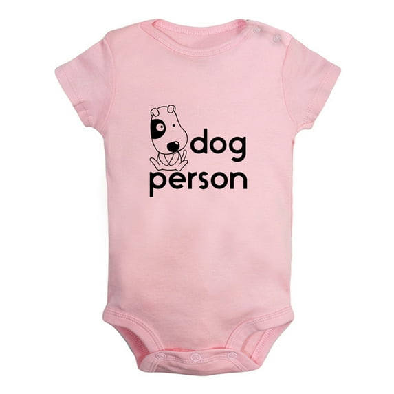 iDzn Dog Person Funny Rompers For Babies, Newborn Baby Unisex Bodysuits, Infant Jumpsuits, Toddler 0-24 Months Kids One-Piece Oufits