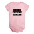 thumbnail image 1 of iDzn Don't Be Afraid To Get Dirty Funny Rompers For Babies, Newborn Baby Unisex Bodysuits, Infant Jumpsuits, Toddler 0-24 Months Kids One-Piece Oufits, 1 of 5