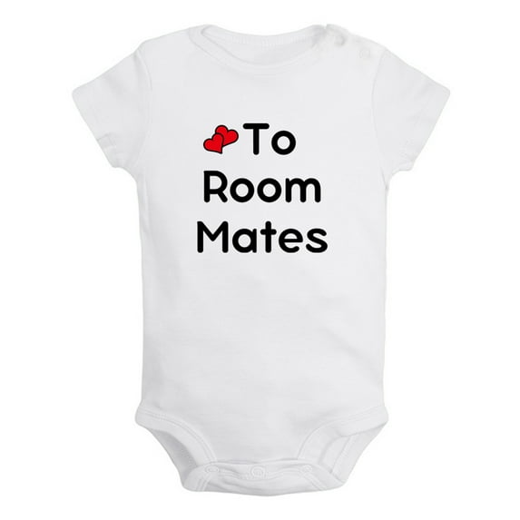 iDzn From Womb Mates To Room Mates Funny Rompers For Babies, Newborn Baby Unisex Bodysuits, Infant Jumpsuits, Toddler 0-24 Months Kids One-Piece Oufits