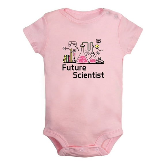 iDzn Future Scientist Funny Rompers For Babies, Newborn Baby Unisex Bodysuits, Infant Jumpsuits, Toddler 0-24 Months Kids One-Piece Oufits