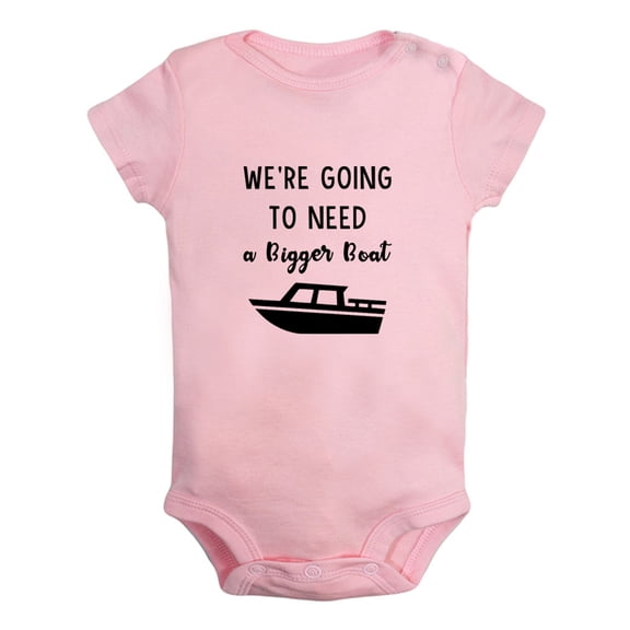 iDzn We're Going to Need a Bigger Boat Funny Rompers For Babies, Newborn Baby Unisex Bodysuits, Infant Jumpsuits, Toddler 0-24 Months Kids One-Piece Oufits