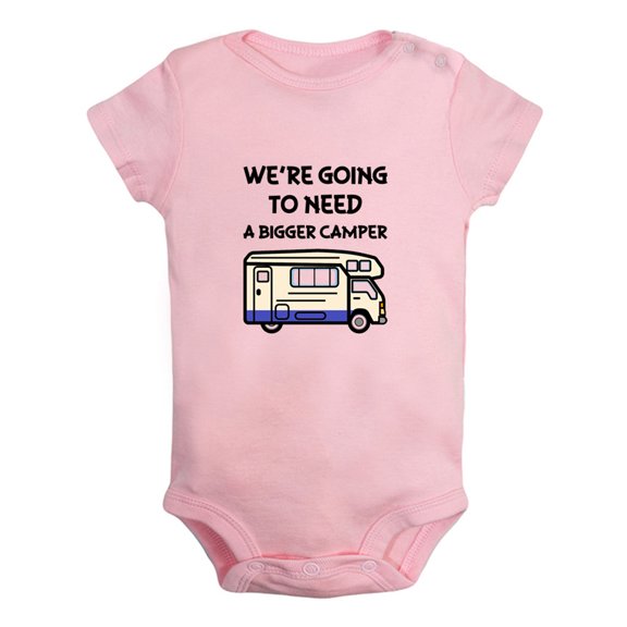 iDzn We're Going to Need a Bigger Camper Funny Rompers For Babies, Newborn Baby Unisex Bodysuits, Infant Jumpsuits, Toddler 0-24 Months Kids One-Piece Oufits