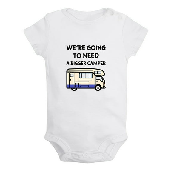 iDzn We're Going to Need a Bigger Camper Funny Rompers For Babies, Newborn Baby Unisex Bodysuits, Infant Jumpsuits, Toddler 0-24 Months Kids One-Piece Oufits