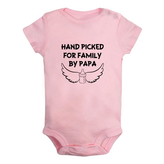 iDzn Hand Picked for Earth by PAPA Funny Rompers For Babies, Newborn Baby Unisex Bodysuits, Infant Jumpsuits, Toddler 0-24 Months Kids One-Piece Oufits