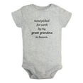 thumbnail image 1 of iDzn Hand picked for earth by my great grandma in heaven Funny Rompers For Babies, Newborn Baby Unisex Bodysuits, Infant Jumpsuits, Toddler 0-24 Months Kids One-Piece Oufits, 1 of 5