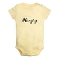 thumbnail image 1 of iDzn Hangry Funny Rompers For Babies, Newborn Baby Unisex Bodysuits, Infant Jumpsuits, Toddler 0-24 Months Kids One-Piece Oufits, 1 of 4