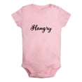 thumbnail image 1 of iDzn Hangry Funny Rompers For Babies, Newborn Baby Unisex Bodysuits, Infant Jumpsuits, Toddler 0-24 Months Kids One-Piece Oufits, 1 of 5