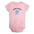 thumbnail image 1 of iDzn Hippo Hungry Hungry Funny Rompers For Babies, Newborn Baby Unisex Bodysuits, Infant Jumpsuits, Toddler 0-24 Months Kids One-Piece Oufits, 1 of 5