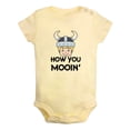 thumbnail image 1 of iDzn How You Mooing Funny Rompers For Babies, Newborn Baby Unisex Bodysuits, Infant Jumpsuits, Toddler 0-24 Months Kids One-Piece Oufits, 1 of 4