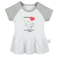 thumbnail image 1 of iDzn I Did Not Fart My Buff Blew You a Kiss Funny Dresses For Baby, Newborn Babies Skirts, Infant Princess Dress, 0-24M Kids Graphic Clothes (Gray Raglan Dresses, 0-6 Months), 1 of 5