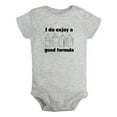 thumbnail image 1 of iDzn I Do Enjoy A Good Formula Funny Rompers For Babies, Newborn Baby Unisex Bodysuits, Infant Jumpsuits, Toddler 0-24 Months Kids One-Piece Oufits, 1 of 4