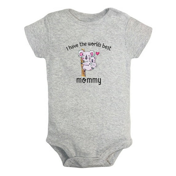 iDzn I Have The Worlds Best Mommy Funny Rompers For Babies, Newborn Baby Unisex Bodysuits, Infant Jumpsuits, Toddler 0-24 Months Kids One-Piece Oufits