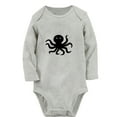 thumbnail image 1 of iDzn Little Baby Cute Rompers, Newborn Babies Unisex Bodysuits, Infant Animal Octopus Graphic Jumpsuits, Toddler Kids Long Sleeve Oufits (Gray, 6-12 Months), 1 of 4