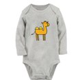 thumbnail image 1 of iDzn Little Baby Cute Rompers, Newborn Baby Unisex Bodysuits, Infant Animal Camel Graphic Jumpsuits, Toddler Kids Long Sleeve Oufits (Gray, 6-12 Months), 1 of 4