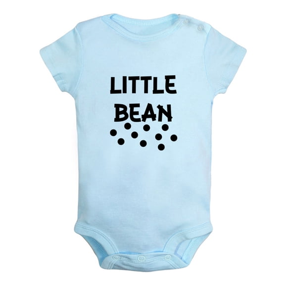 iDzn Little Bean Funny Rompers For Babies, Newborn Baby Unisex Bodysuits, Infant Jumpsuits, Toddler 0-24 Months Kids One-Piece Oufits