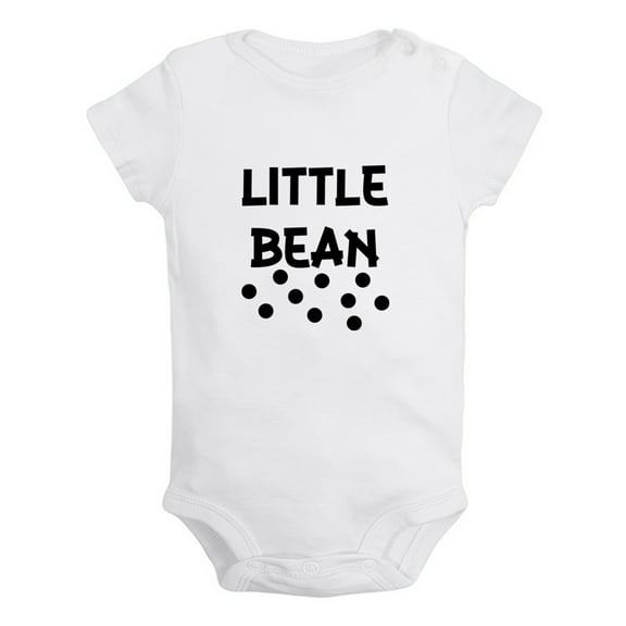 iDzn Little Bean Funny Rompers For Babies, Newborn Baby Unisex Bodysuits, Infant Jumpsuits, Toddler 0-24 Months Kids One-Piece Oufits