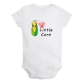 thumbnail image 1 of iDzn Little Corn Novelty Rompers For Babies, Newborn Baby Unisex Bodysuits, Infant Jumpsuits, Toddler 0-12 Months Kids One-Piece Oufits (White, 0-6 Months), 1 of 4