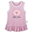 thumbnail image 1 of iDzn Little Ham Funny Dresses For Baby, Newborn Babies Skirts, Infant Cute Pig Princess Dress, 0-24M Kids Graphic Clothes (Pink Sleeveless Dresses, 0-6 Months), 1 of 4