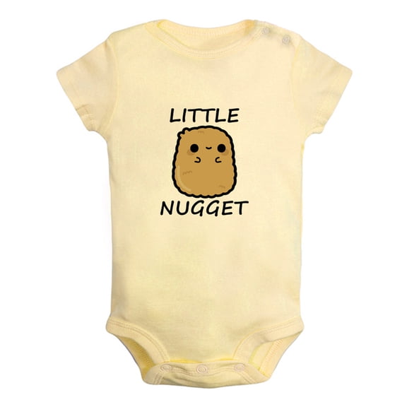 iDzn Little Nugget Funny Rompers For Babies, Newborn Baby Unisex Bodysuits, Infant Jumpsuits, Toddler 0-24 Months Kids One-Piece Oufits