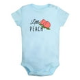 thumbnail image 1 of iDzn Little Peach Novelty Rompers For Babies, Newborn Baby Unisex Bodysuits, Infant Jumpsuits, Toddler 0-12 Months Kids One-Piece Oufits (Blue, 12-18 Months), 1 of 5