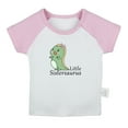 thumbnail image 1 of iDzn Little Sistersaurus Funny T shirt For Baby, Newborn Babies T-shirts, Infant Tops, 0-24M Kids Graphic Tees Clothing (Short Pink Raglan T-shirt, 18-24 Months), 1 of 5