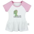thumbnail image 1 of iDzn Little Sistersaurus Novelty Dresses For Baby, Newborn Babies Skirts, Infant Princess Dress, 0-24M Kids Graphic Clothes (Pink Raglan Dresses, 12-18 Months), 1 of 5