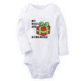 thumbnail image 1 of iDzn My Rolls Are Homemade Funny Rompers, Newborn Baby Unisex Bodysuits, Infant Jumpsuits, Toddler Kids Long Sleeve Oufits (White, 0-6 Months), 1 of 4