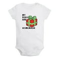 thumbnail image 1 of iDzn My Rolls Are Homemade Novelty Rompers For Babies, Newborn Baby Unisex Bodysuits, Infant Jumpsuits, Toddler 0-12 Months Kids One-Piece Oufits (White, 6-12 Months), 1 of 4