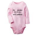 thumbnail image 1 of iDzn® My Siblings Have Whiskers Funny Rompers, Newborn Baby Unisex Bodysuits, Infant Jumpsuits, Toddler Kids Long Sleeve Oufits (Pink, 6-12 Months), 1 of 4
