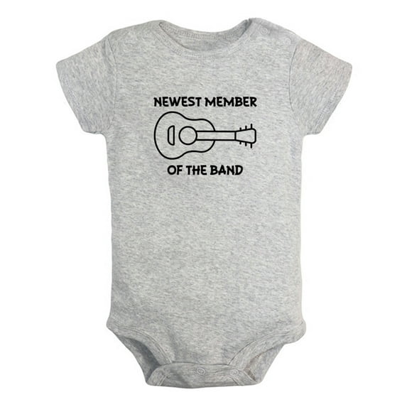 iDzn Newest Member Of The Band Funny Rompers For Babies, Newborn Baby Unisex Bodysuits, Infant Jumpsuits, Toddler 0-24 Months Kids One-Piece Oufits